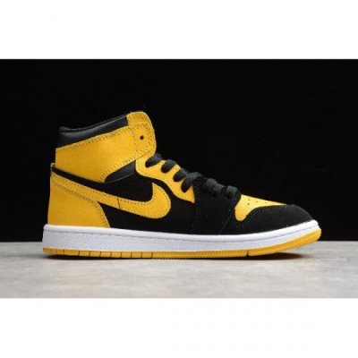 Nike Çocuk Air Jordan 1 Retro High Og Bp Siyah / Sarı Basketbol Ayakkabısı Türkiye - B3BH60UM